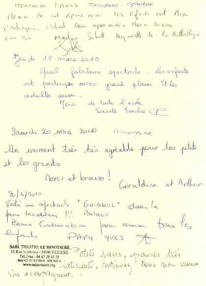 Livre d'or page 2